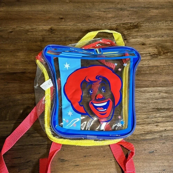 McDonald’s Vintage Mini Collectible Children’s Unisex Backpack Bag Adjustable - Picture 1 of 4